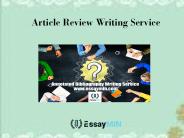 EssayMin Provides Professional Article Review Writing Service