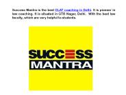 CLAT Coaching in Delhi