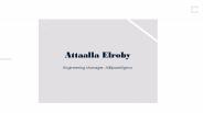 Attaalla Elroby - Provides Consultation in Automation & Control Systems