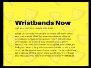 Silicone wristbands