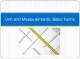 Units and Measurement PowerPoint PPT Presentation