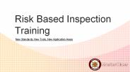 Risk Based Inspection Training