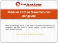 Modular Kitchen Manufacturers Bangalore PowerPoint PPT Presentation