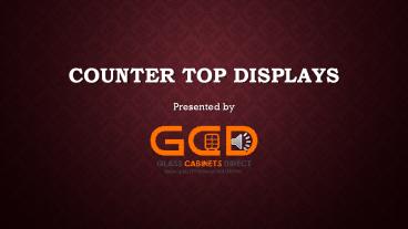 Counter Top Displays - Display Rectangle H60XW38XD18cm