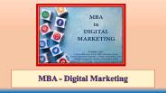 MBA - Digital Marketing