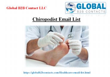 Chiropodist Email List