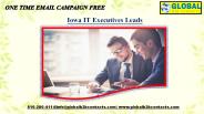 Iowa IT Executives Leads