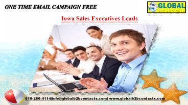 Iowa Sales Executives Leads