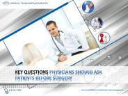 Key Questions Physicians Should Ask Patients before Surgery