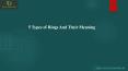 5 Types of Rings And Their Meaning PowerPoint PPT Presentation