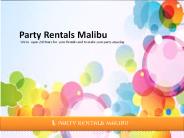 Make Your Upcoming Parties Better With Party Rentals Malibu