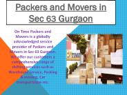 Packers and Movers in Iffco Chowk Gurgaon