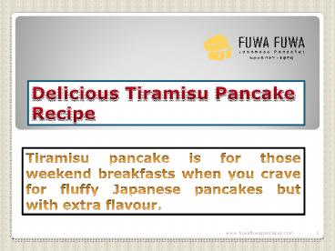 Delicious Tiramisu Pancake Recipe