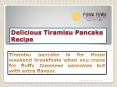 Delicious Tiramisu Pancake Recipe PowerPoint PPT Presentation