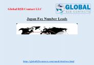 Japan Fax Number Leads