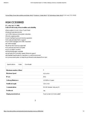 Cij Inkjet Printer | Continuous Inkjet Printer