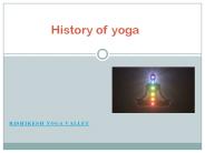 History of Yoga