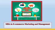 MBA in E-commerce Marketing and Management