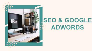 SEO & Google AdWords