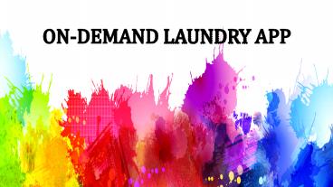 On Demand Laundry App