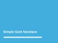 Simple Gold Necklace PowerPoint PPT Presentation