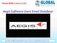 Aegis Software Users Email Database