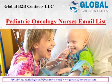 Pediatric Oncology Nurses Email List