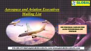 Aerospace and Aviation Executives Mailing List