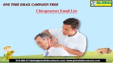 Chiropractors Email List