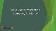 Best Digital Marketing  Company in Mohali