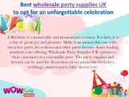 Best wholesale party supplies UK