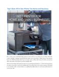 Top 5 Best All in One Printer for Home and Small Businesses PowerPoint PPT Presentation