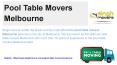 Pool Table Movers Melbourne PowerPoint PPT Presentation