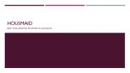 Housmaid- Book a Cook Online