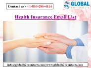 Health Insurance Email List