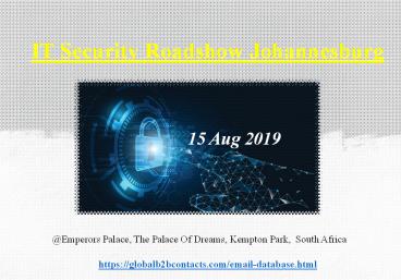 IT Security Roadshow Johannesburg