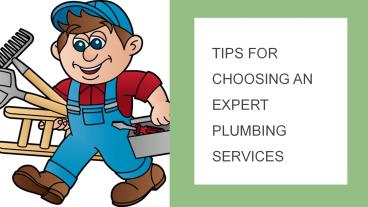 Tips for Choosing an Expert Plumbing Services