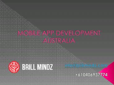 mobile app development company in australia