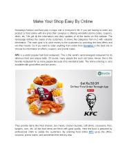 Make Your Shop Easy By Online