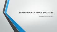 Top 10 Programming Languages