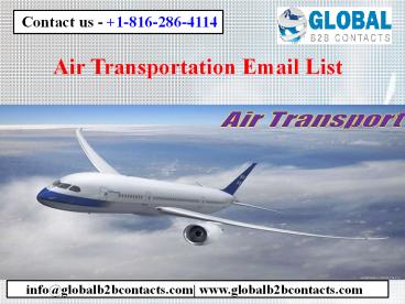 Air Transportation Email List