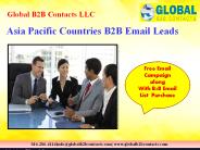 Asia Pacific Countries B2B Email Leads