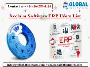 Acclaim Software ERP Users List