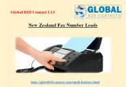 New Zealand Fax Number Leads