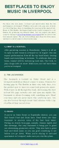 Best Places to Enjoy Music in Liverpool PowerPoint PPT Presentation