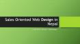 Sales Oriented Web Design in Nepal PowerPoint PPT Presentation