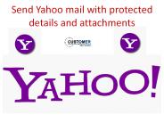 Send Yahoo mail with protected details and attachments