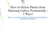 3 Ways to Delete Photos from Samsung Galaxy Permanently