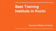Best Training Institute in Kochi