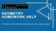 Geometry Homework Help